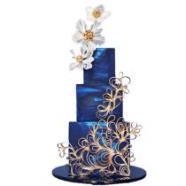 Торт в синем цвете для вечеринки или праздника