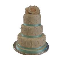 Фотогалерея бирюзовых свадебных тортов от компании grandcakes
