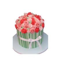 Свадебный торт в зеленом цвете