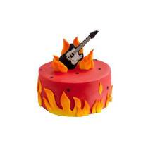 Торт Гитара в огне
