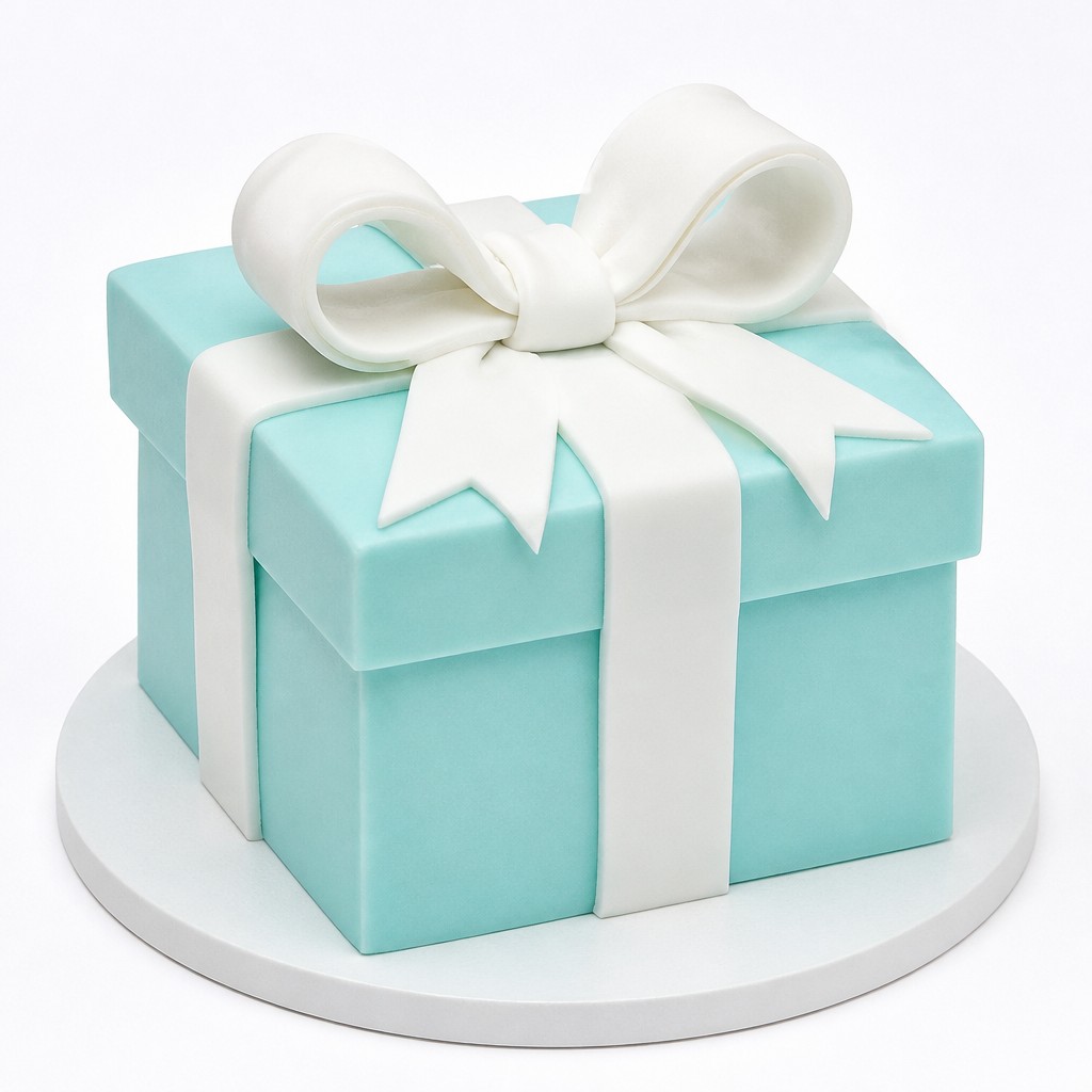 Торт подарок молодым от Tiffany & Co