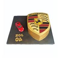 Торт Эмблема Porsche на 40 лет