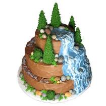 Торт Водопад в лесу