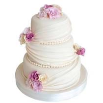 Изысканный торт на юбилей свадьбы 40 лет - праздник удался!