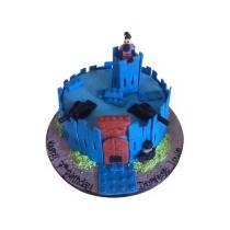 Торт Синий замок ЛЕГО