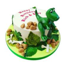 Торт Динозаврик зеленый