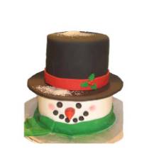 Торт Снеговик в шляпе