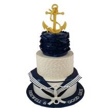 Торт Золотой якорь для моряка