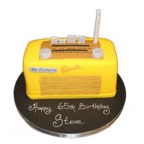 Торт Рэтро радио желтое