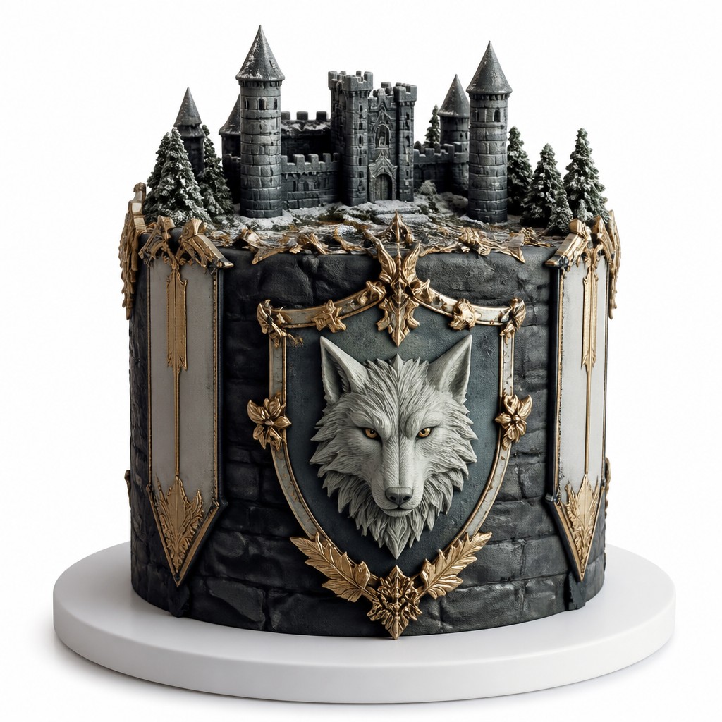 Торт фототорт логотип winterfell