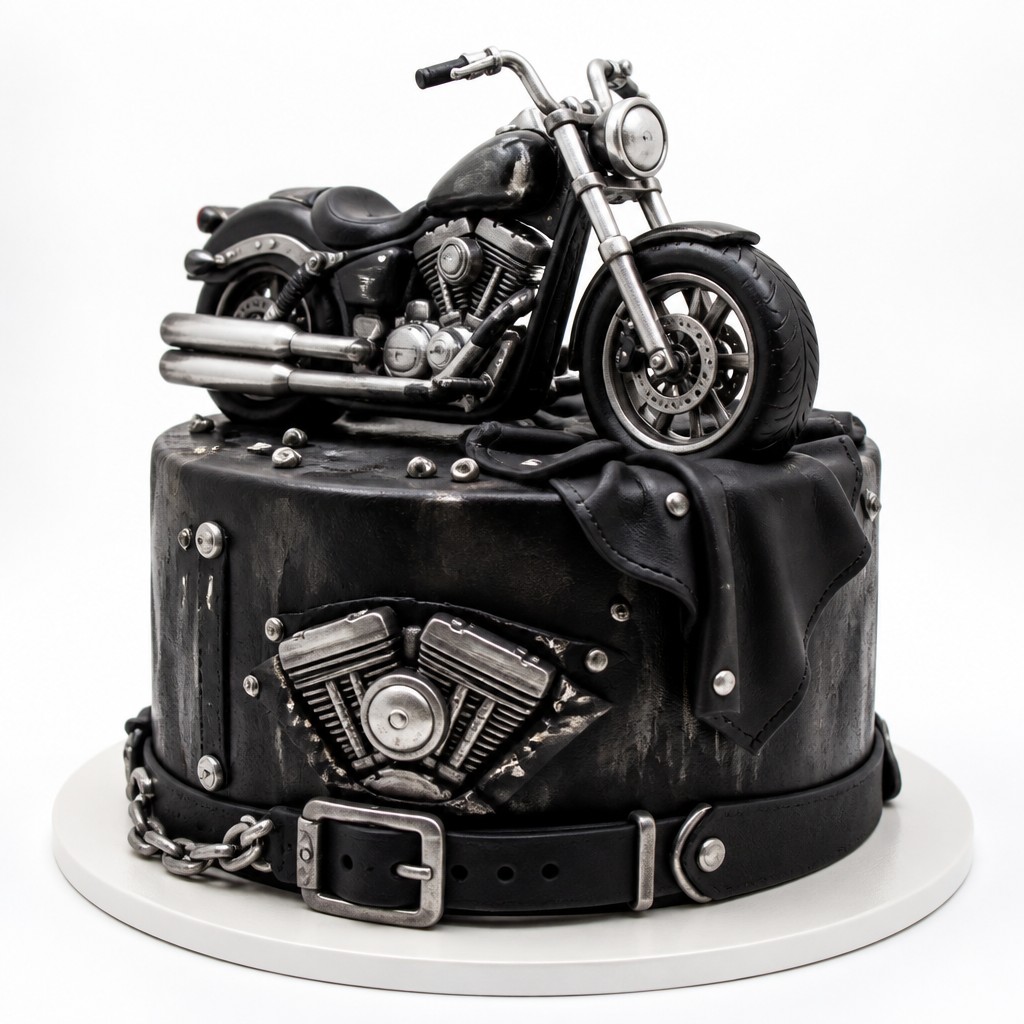 Торт для байкера harley-davidson motor company