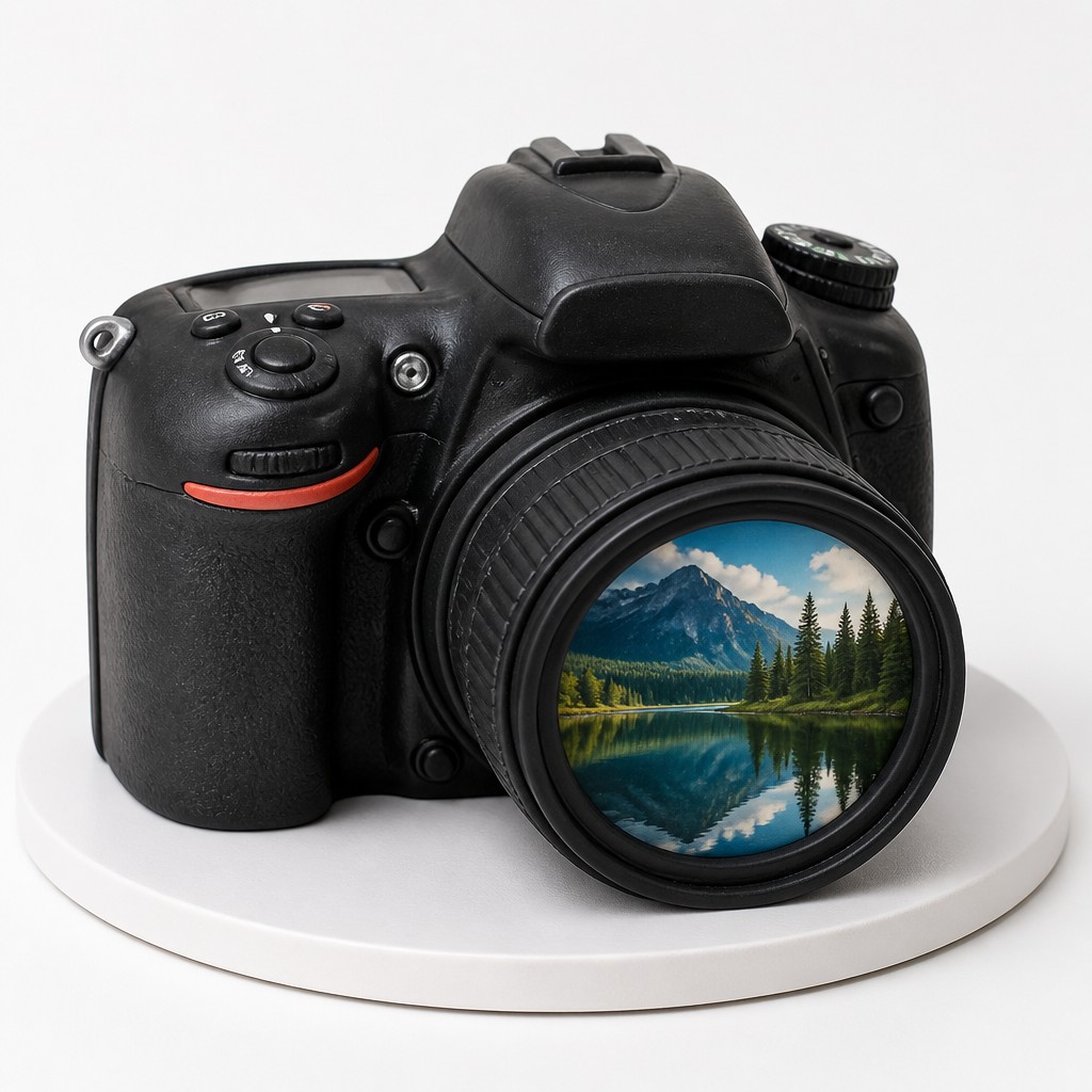 Торт фотоаппарат nikon с фото
