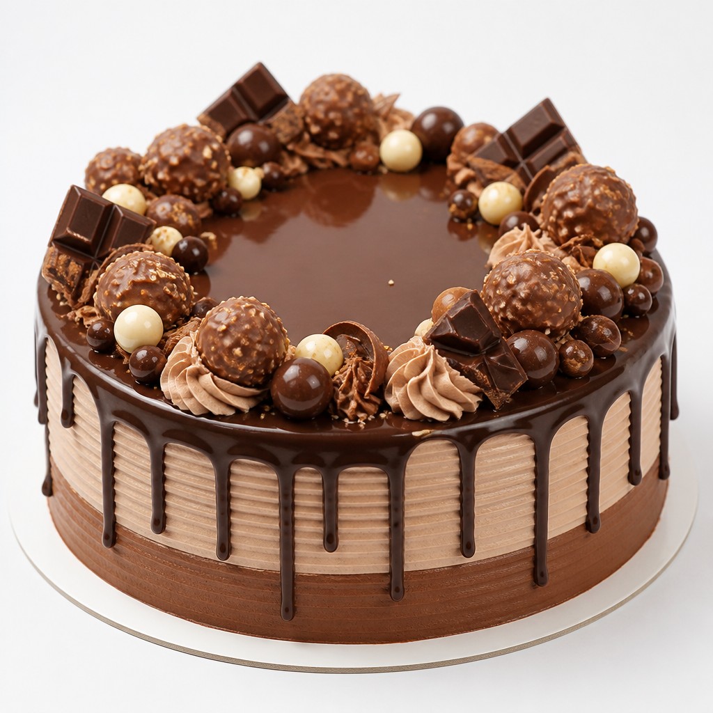 Шоколадный торт с Ferrero Rocher и ассорти конфет