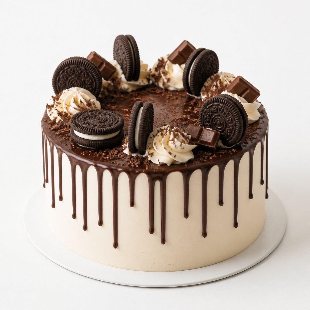 Кремовый торт с Oreo и шоколадной стружкой