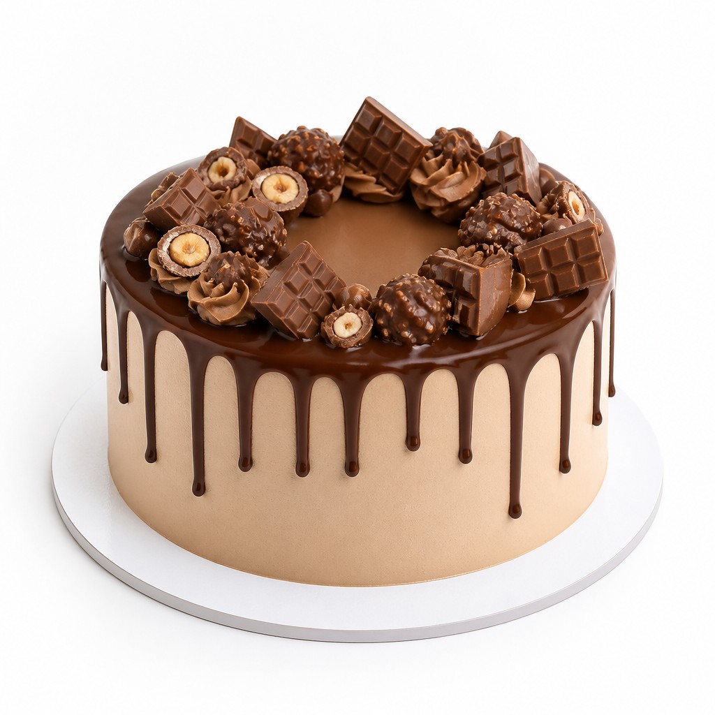Шоколадный торт с фундуком и ganache drip