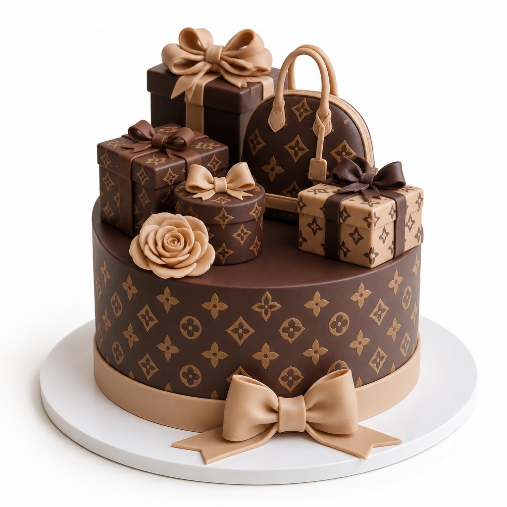 Торт подарок именной от louis vuitton