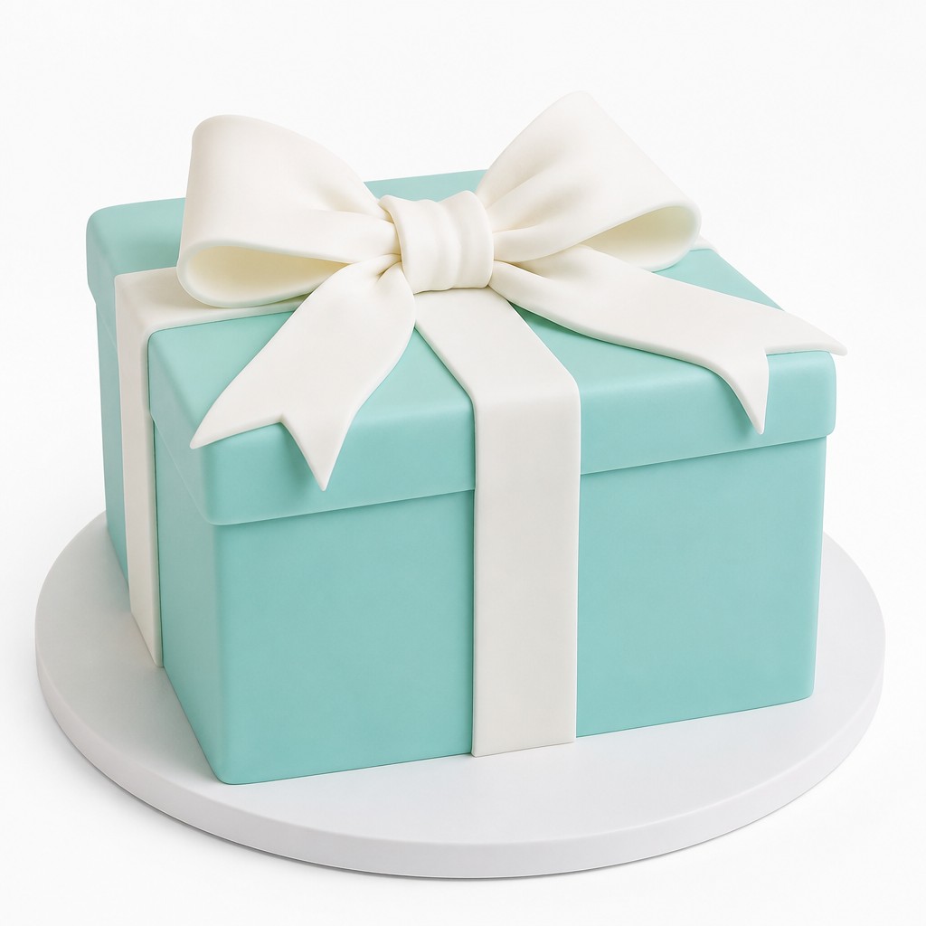 Торт подарок от Tiffany & Co