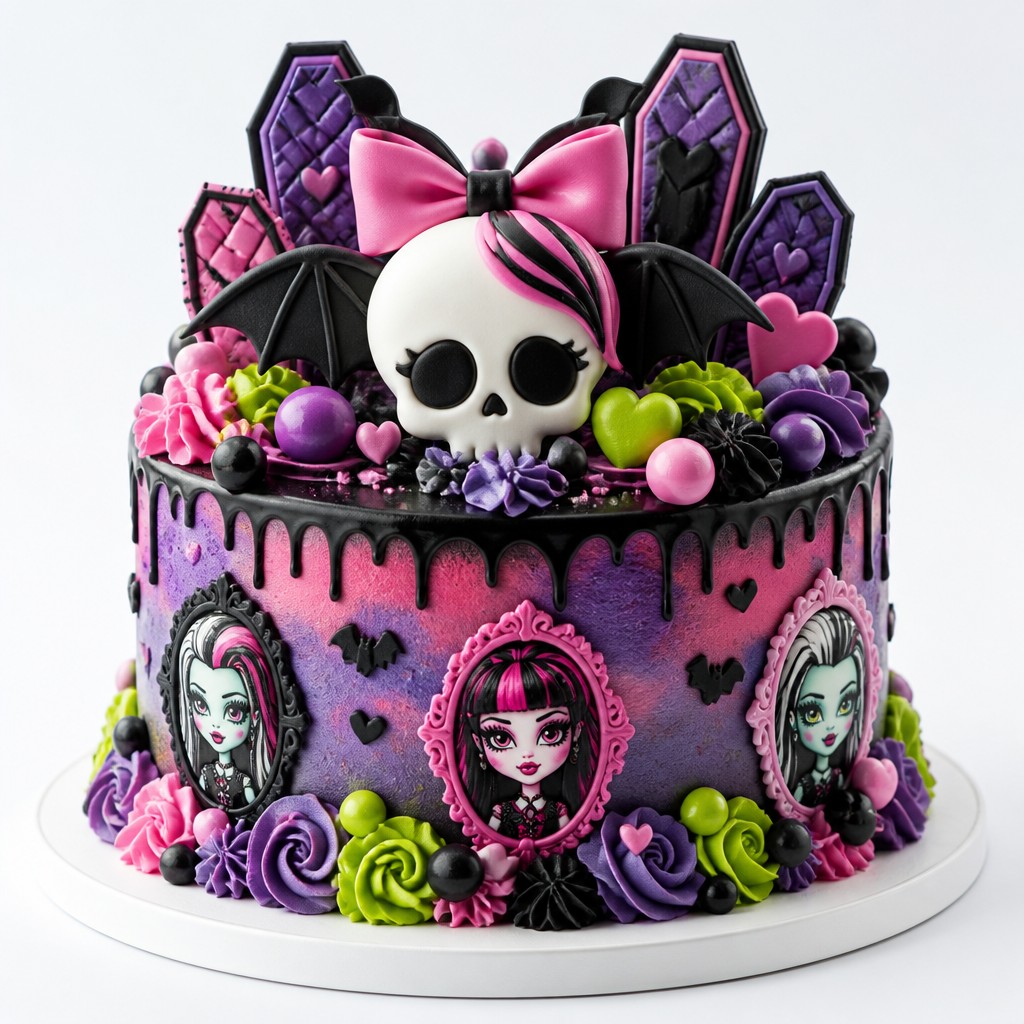 Торт поздравление от monster high