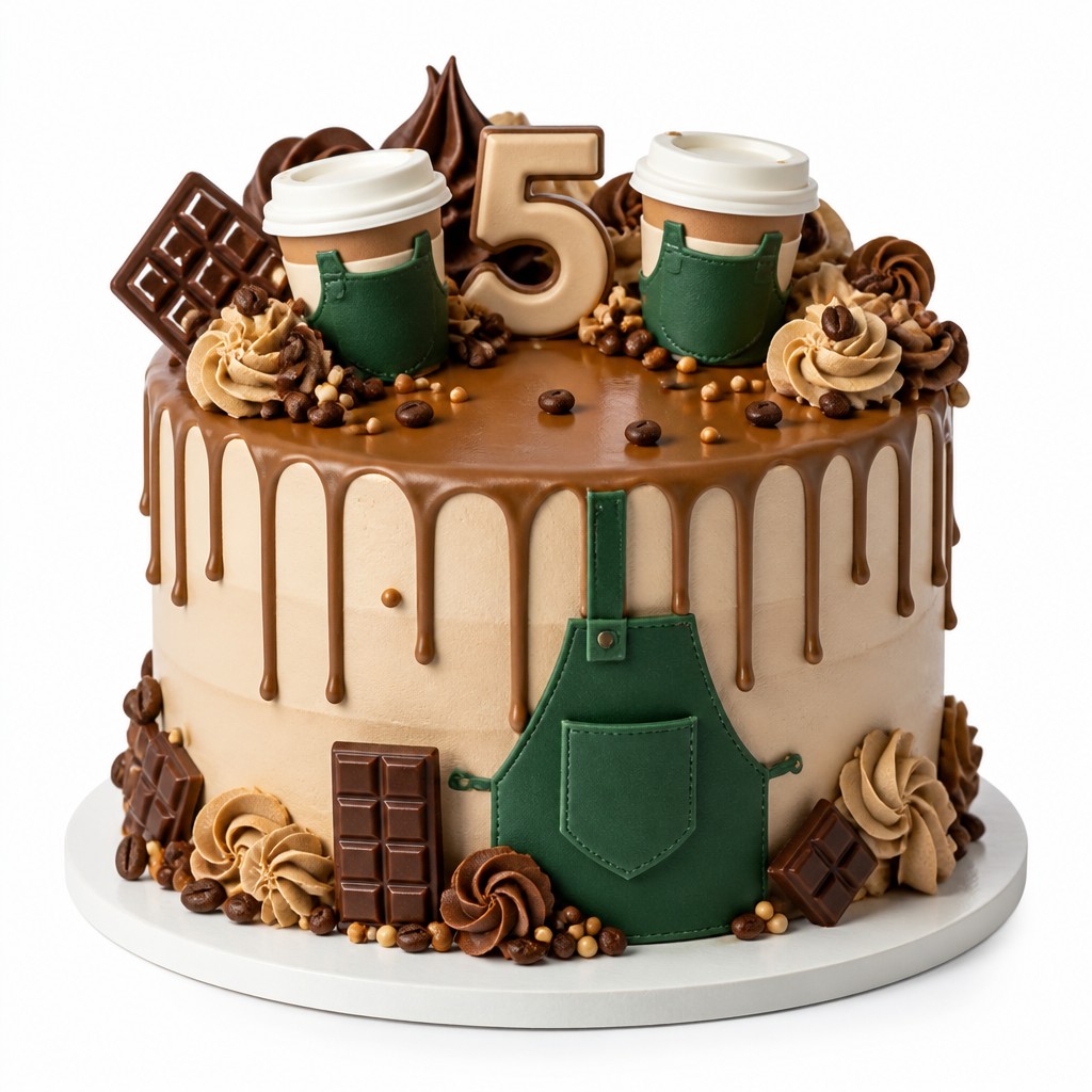 Торт Starbucks 5 лет