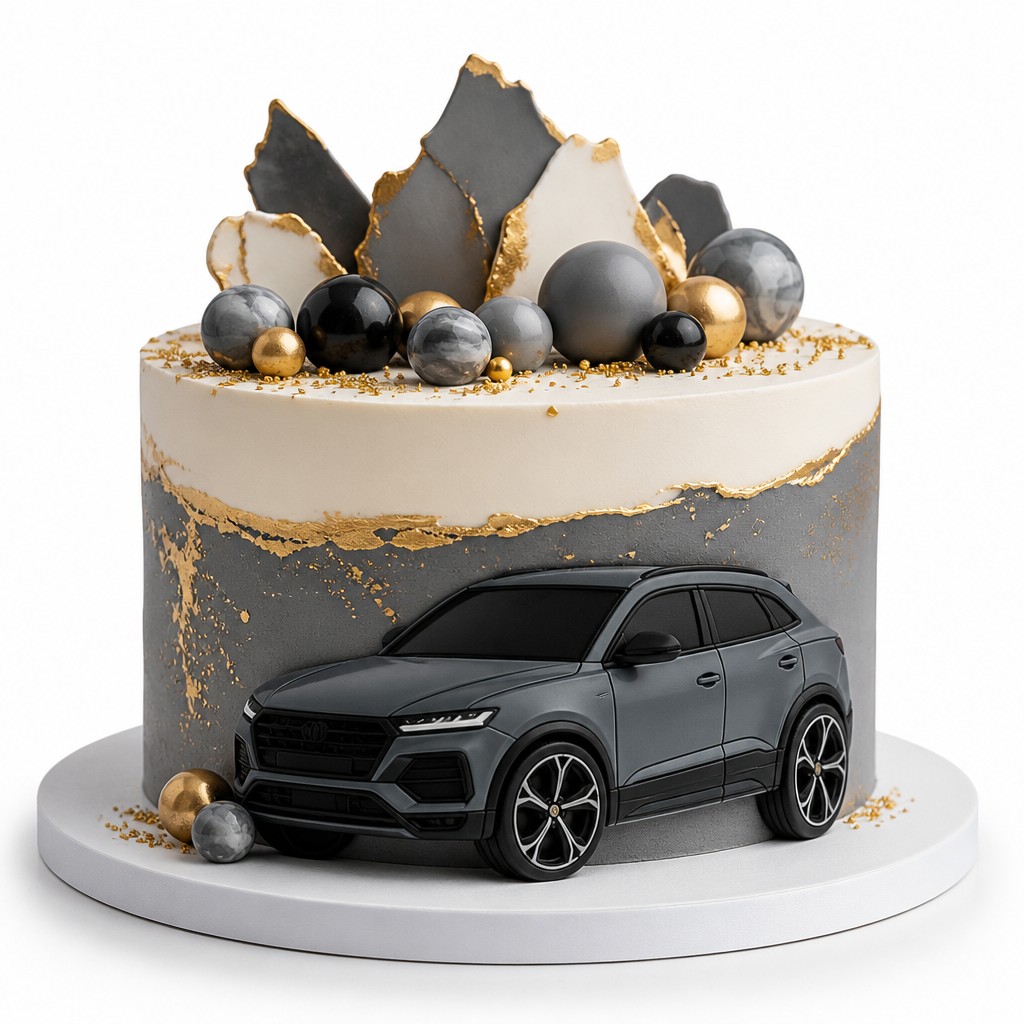 Торт volvo с днем рождения