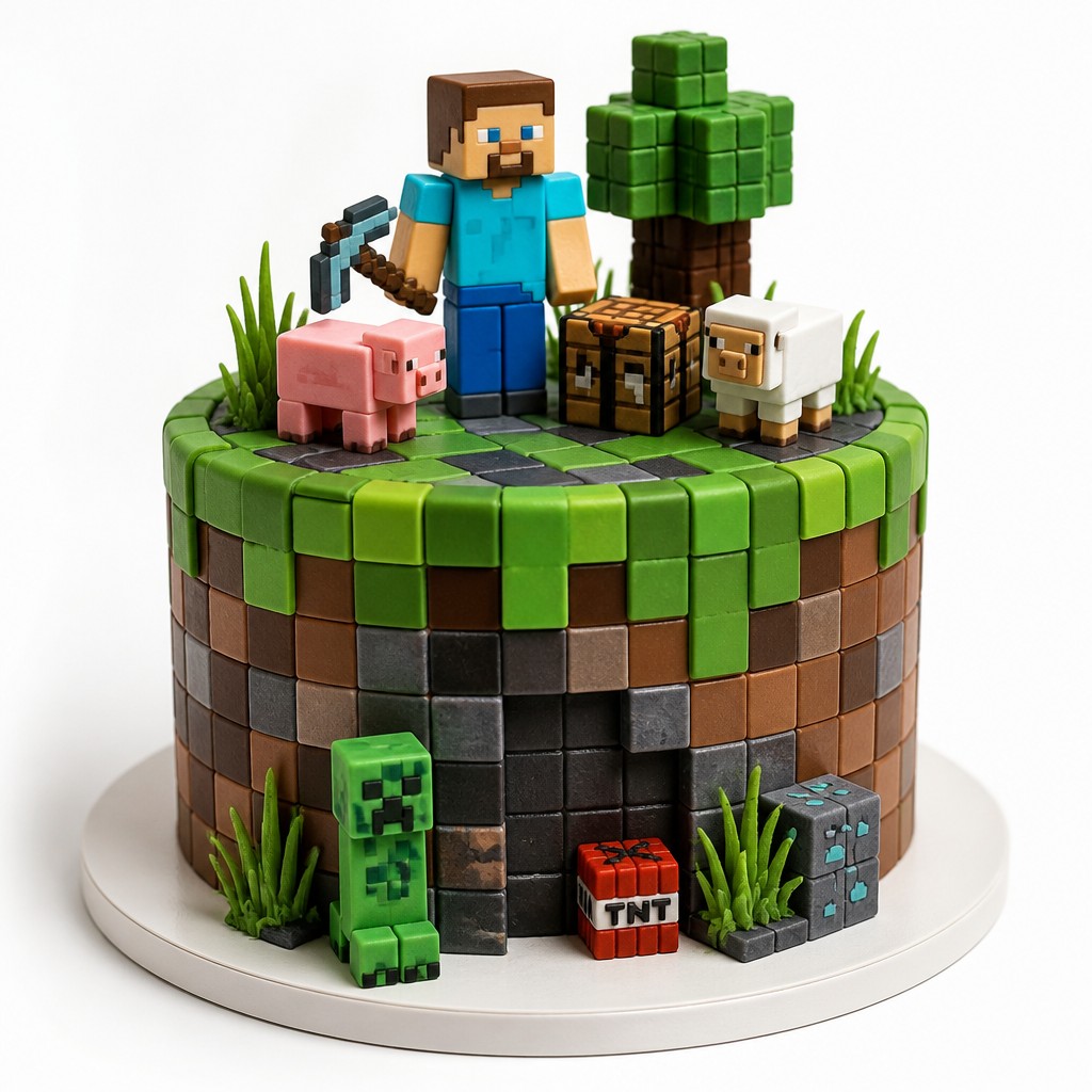 Торт загрузка Minecraft