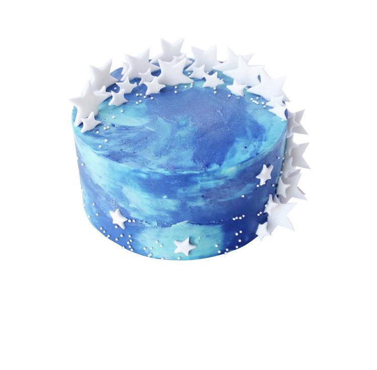 Торт Звездное голубое небо