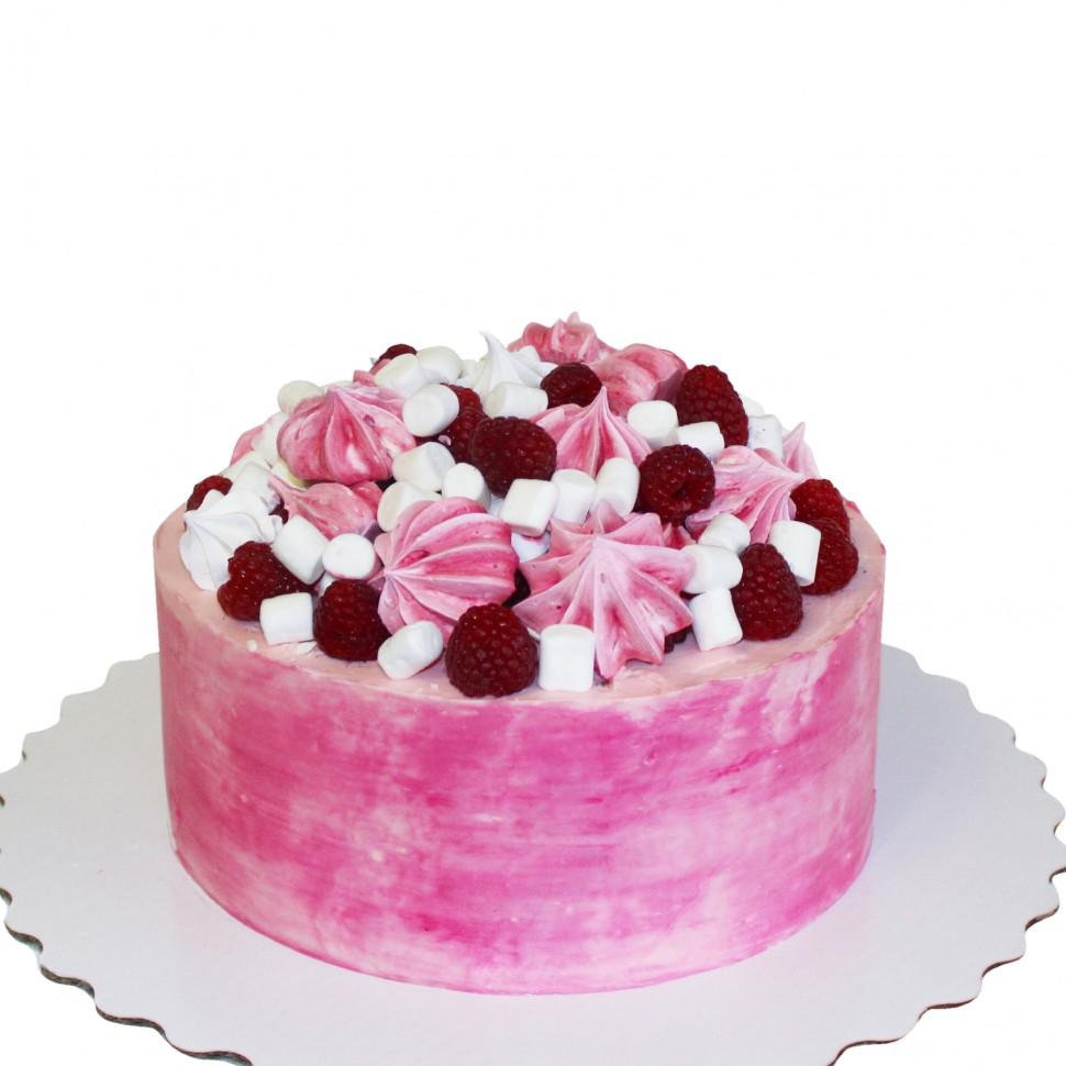 Торт с ягодами - легкий и вкусный десерт