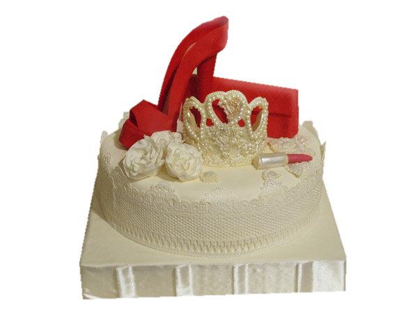 Торт туфли и диадема для настоящей королевы