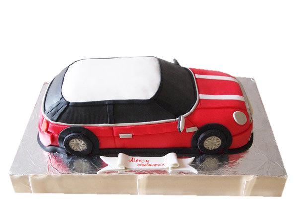 Торт красное авто Мечты сбываются
