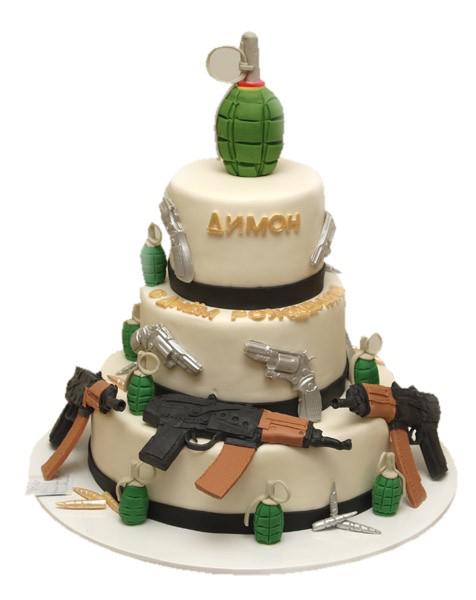 Торт оружейный арсенал на день рождение