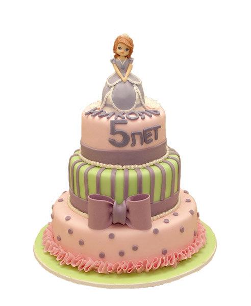 Торт принцессе Николь 5 лет