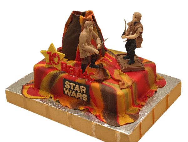 Торт именной на 10 лет по мотивам Star Wars
