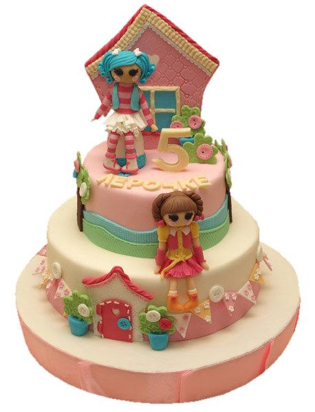 Торт куклы ЛОЛ для девочки на 5 лет
