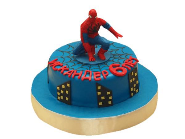 Торт человек паук для мальчика на 6 лет