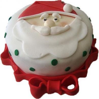 Торт давольный Санта Клаус