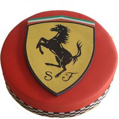Торт логотип мустанга