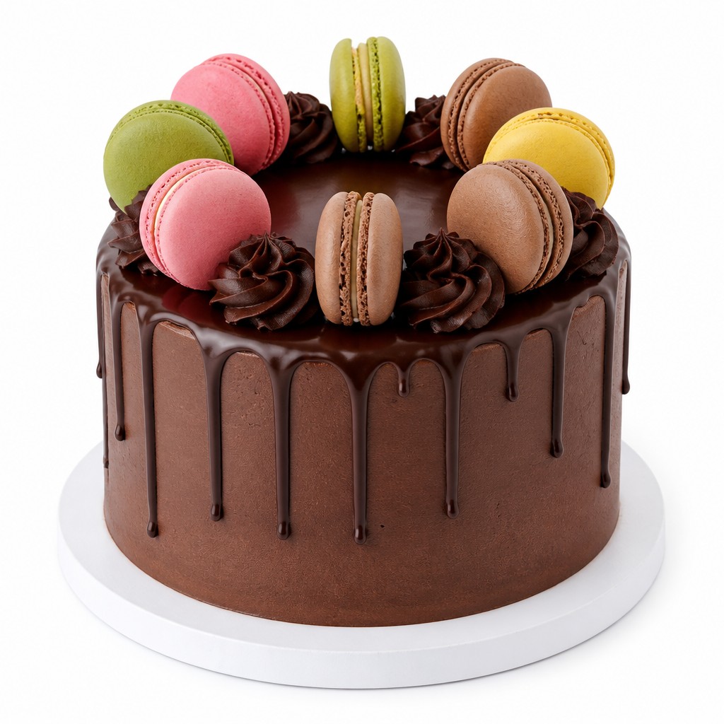 Торт шоколадный с MACARONS