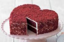 Торт Красный бархат в виде сердца