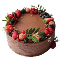 Торт шоколадный с лесными ягодами